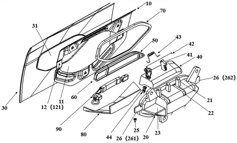 Vehicle door handle assembly for vehicle and vehicle door