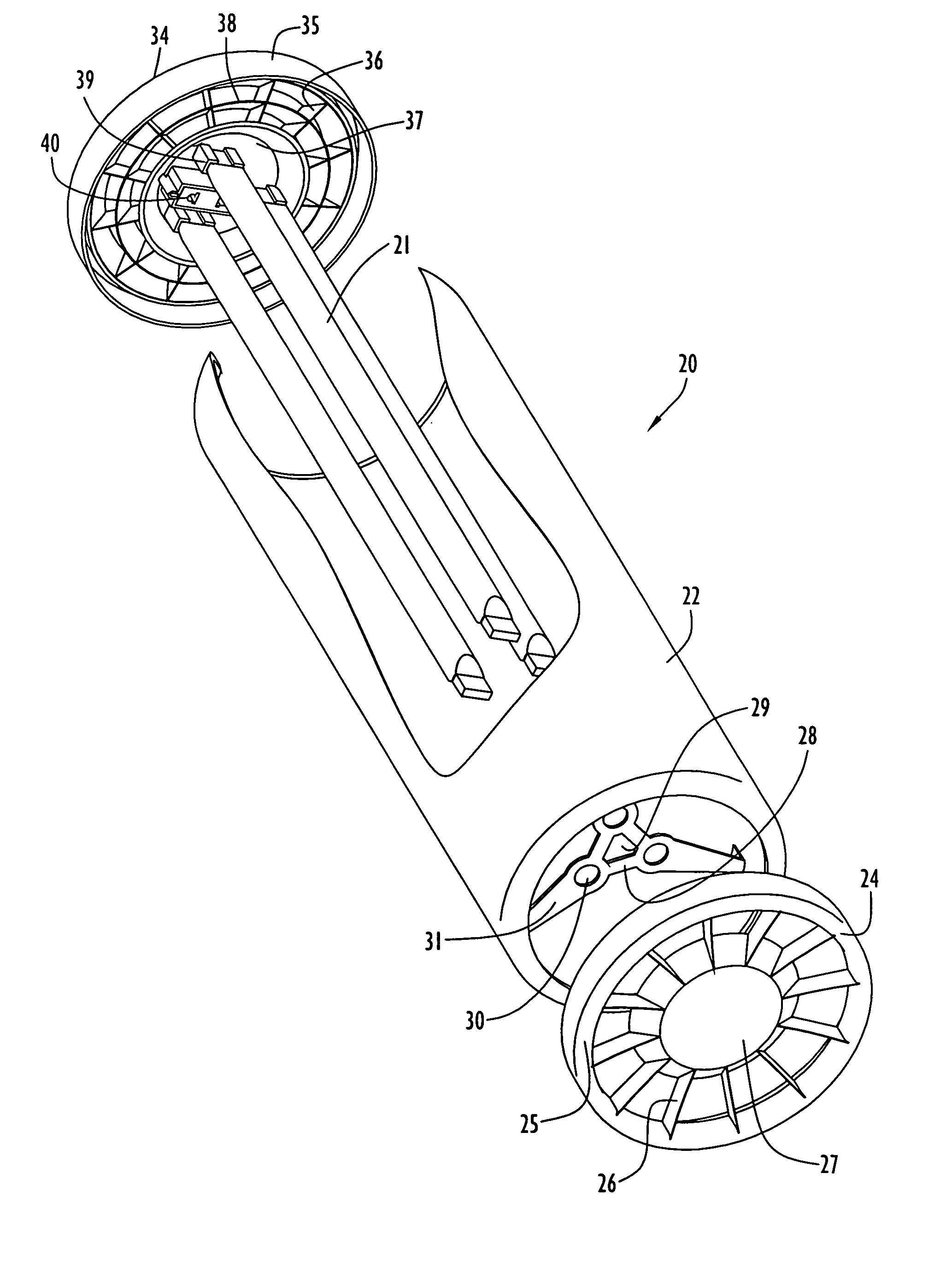 System for purifying and removing contaminants from gaseous fluids