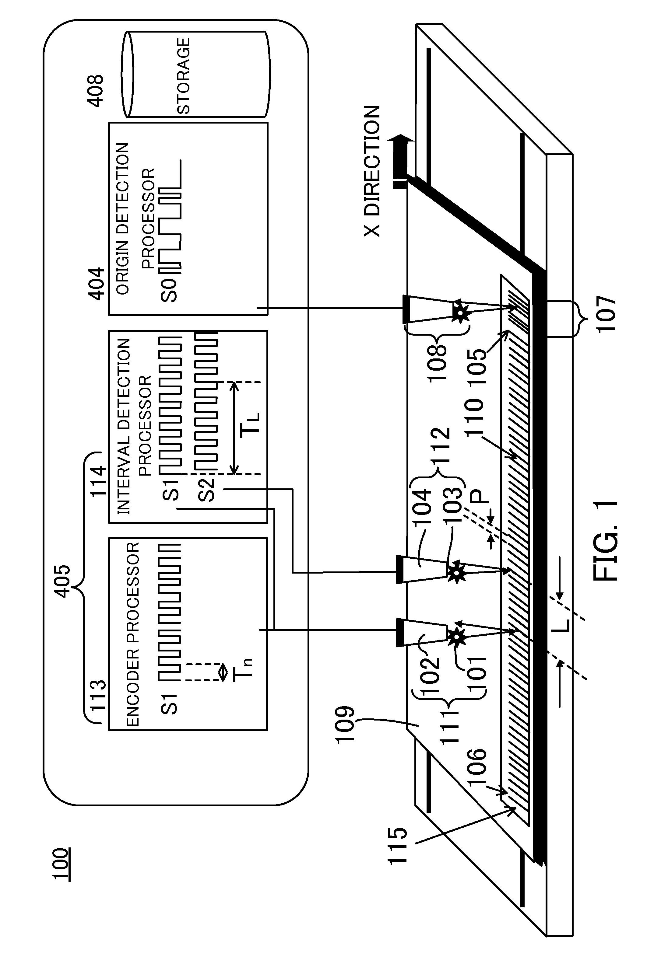 Displacement detection apparatus and method of correcting error of scale used for displacement detection apparatus