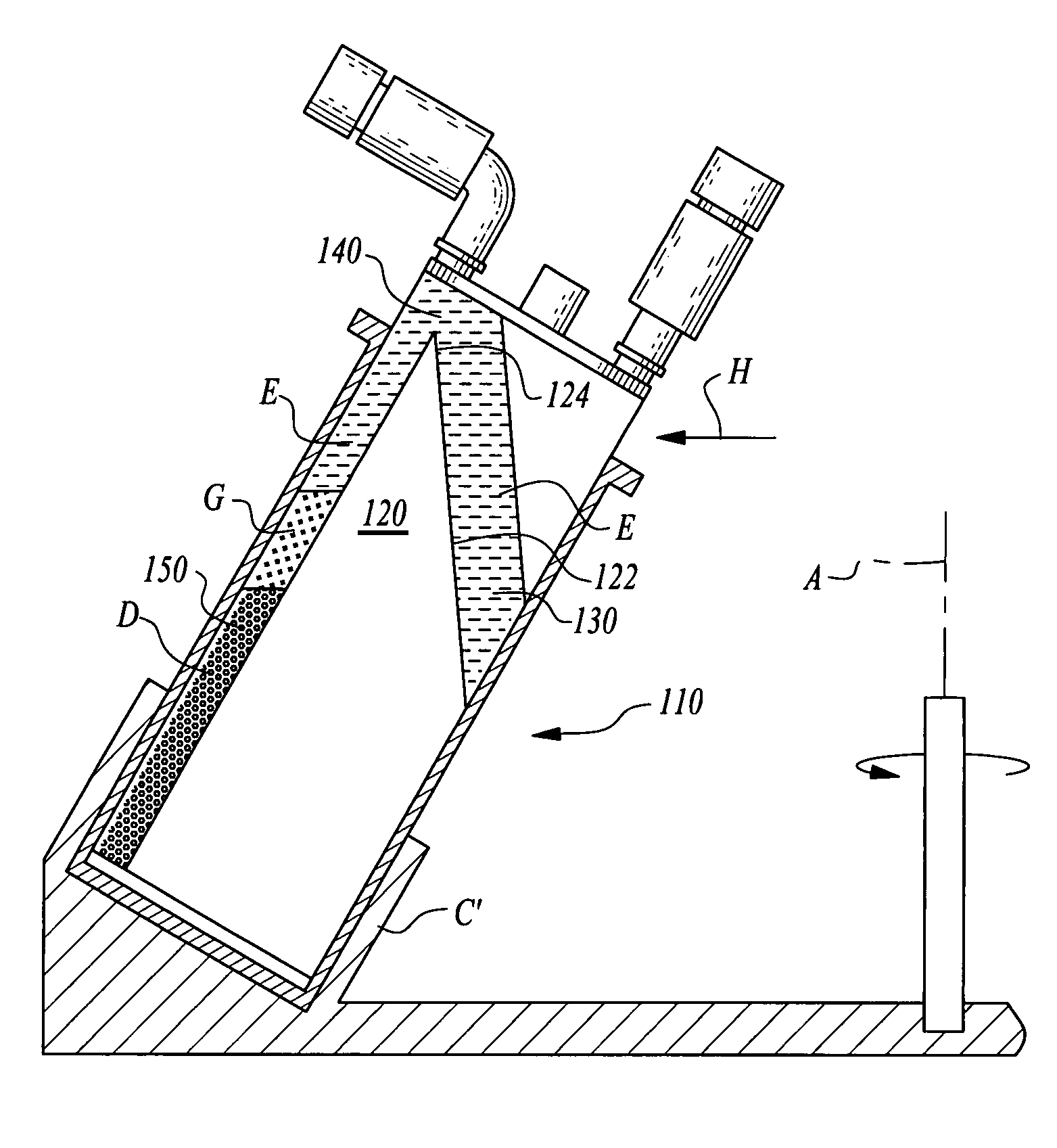 Method for separating a sample into density specific fractions