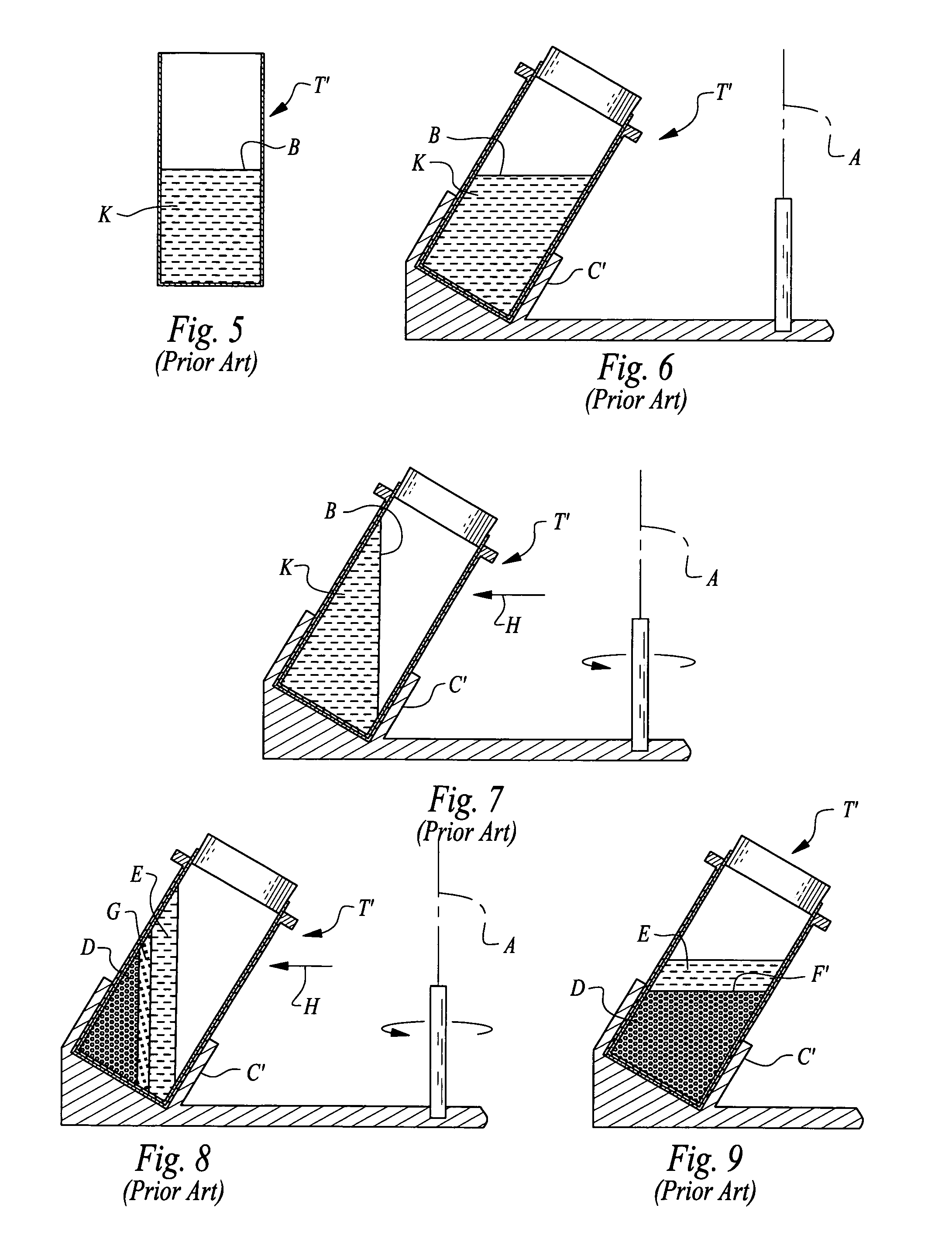Method for separating a sample into density specific fractions