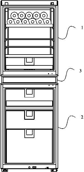 Dual-temperature-area sectional-type semiconductor refrigeration equipment
