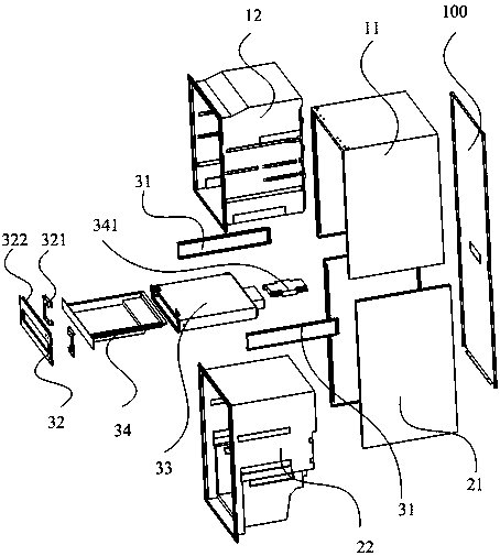 Dual-temperature-area sectional-type semiconductor refrigeration equipment