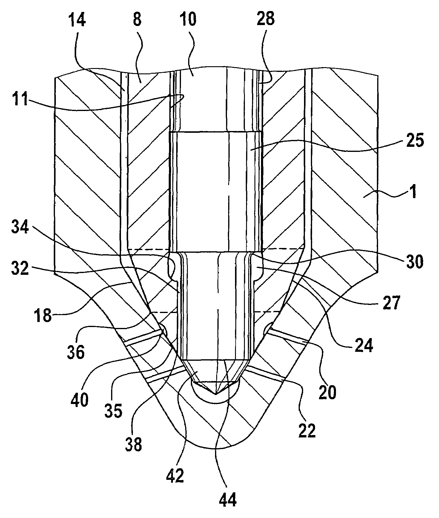 Fuel injection valve for internal combustion engines