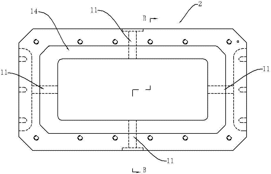 Mounting structure for forging die