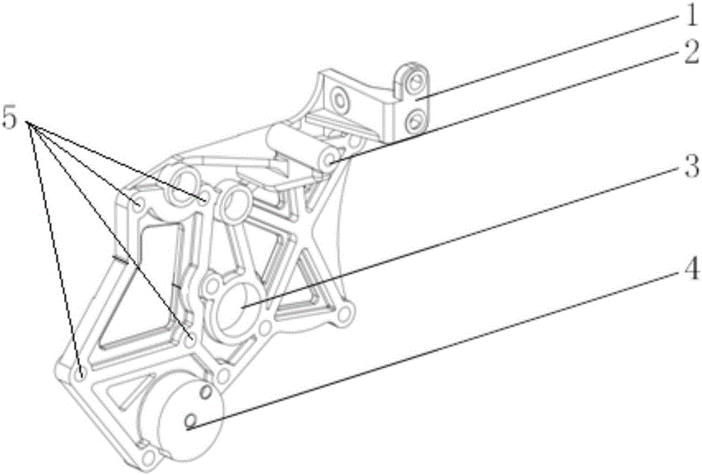Front end wheel train structure for off-road diesel engine