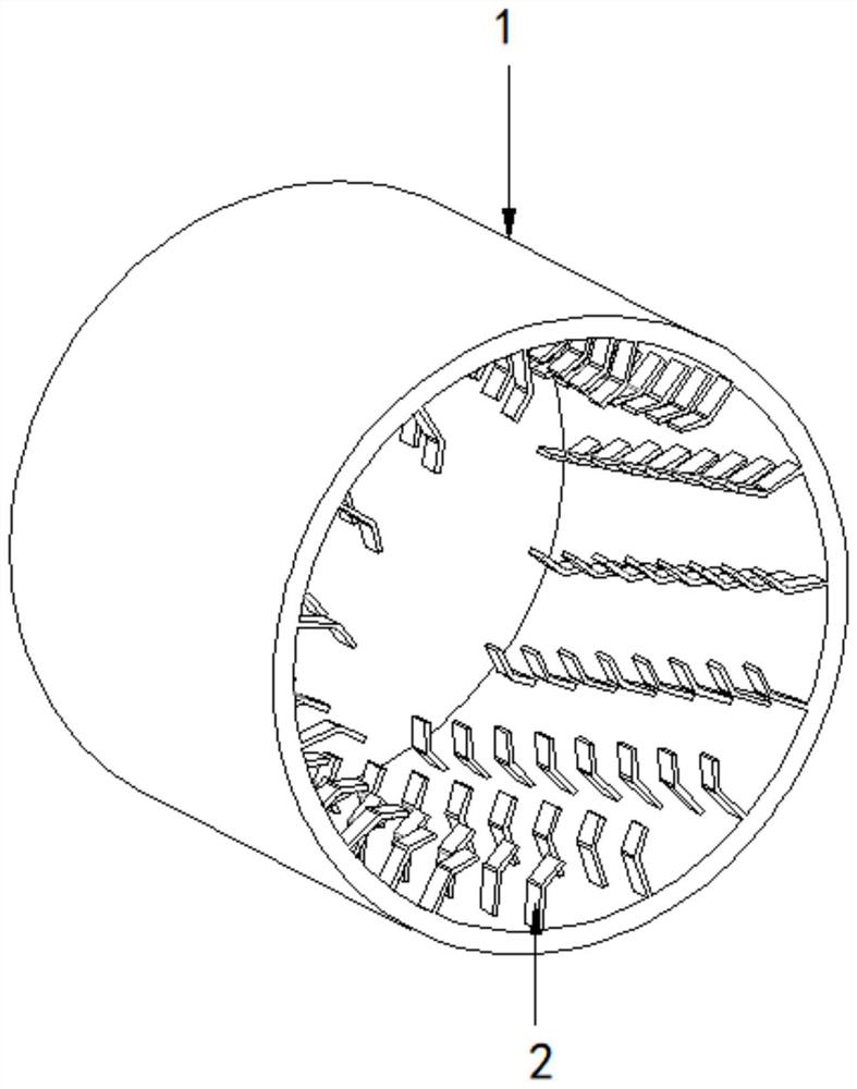 Arrangement method of dryer shoveling plate