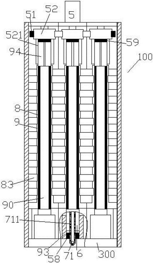 Waste gas treatment device for processing equipment