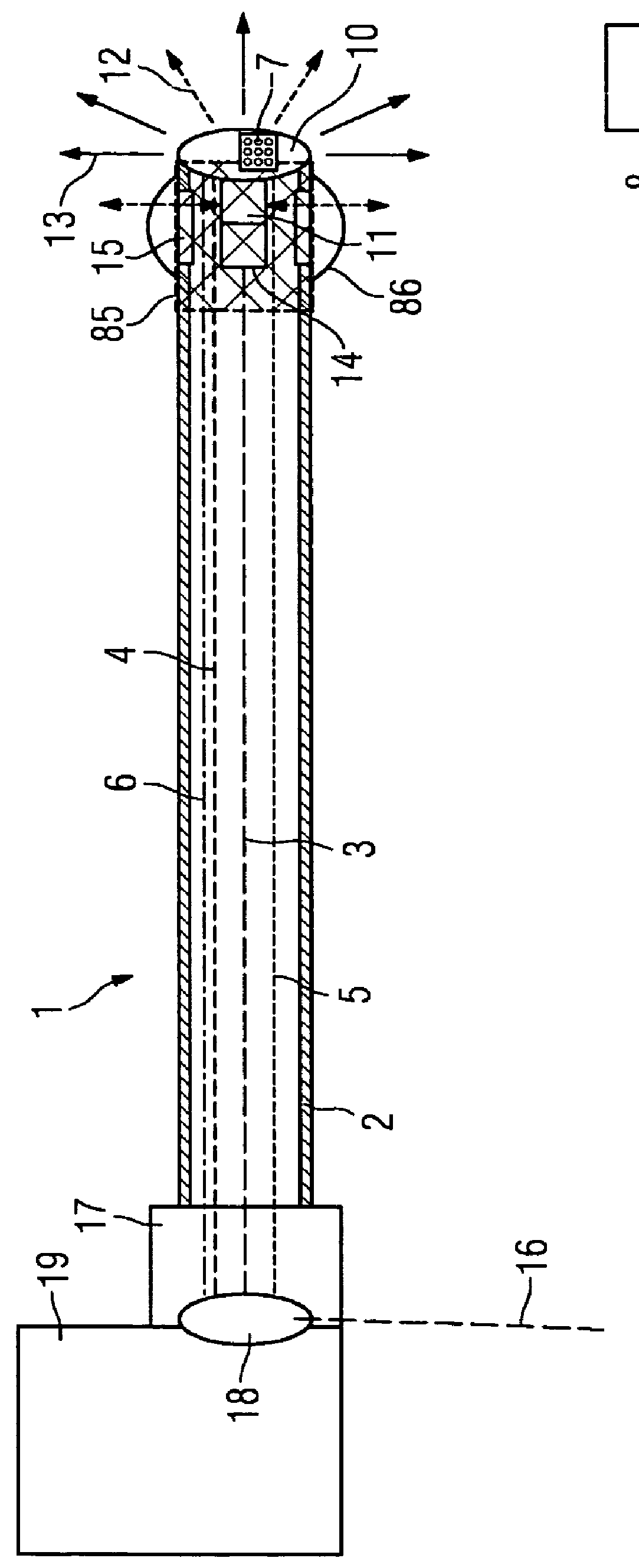 Catheter device for treating a blockage of a vessel