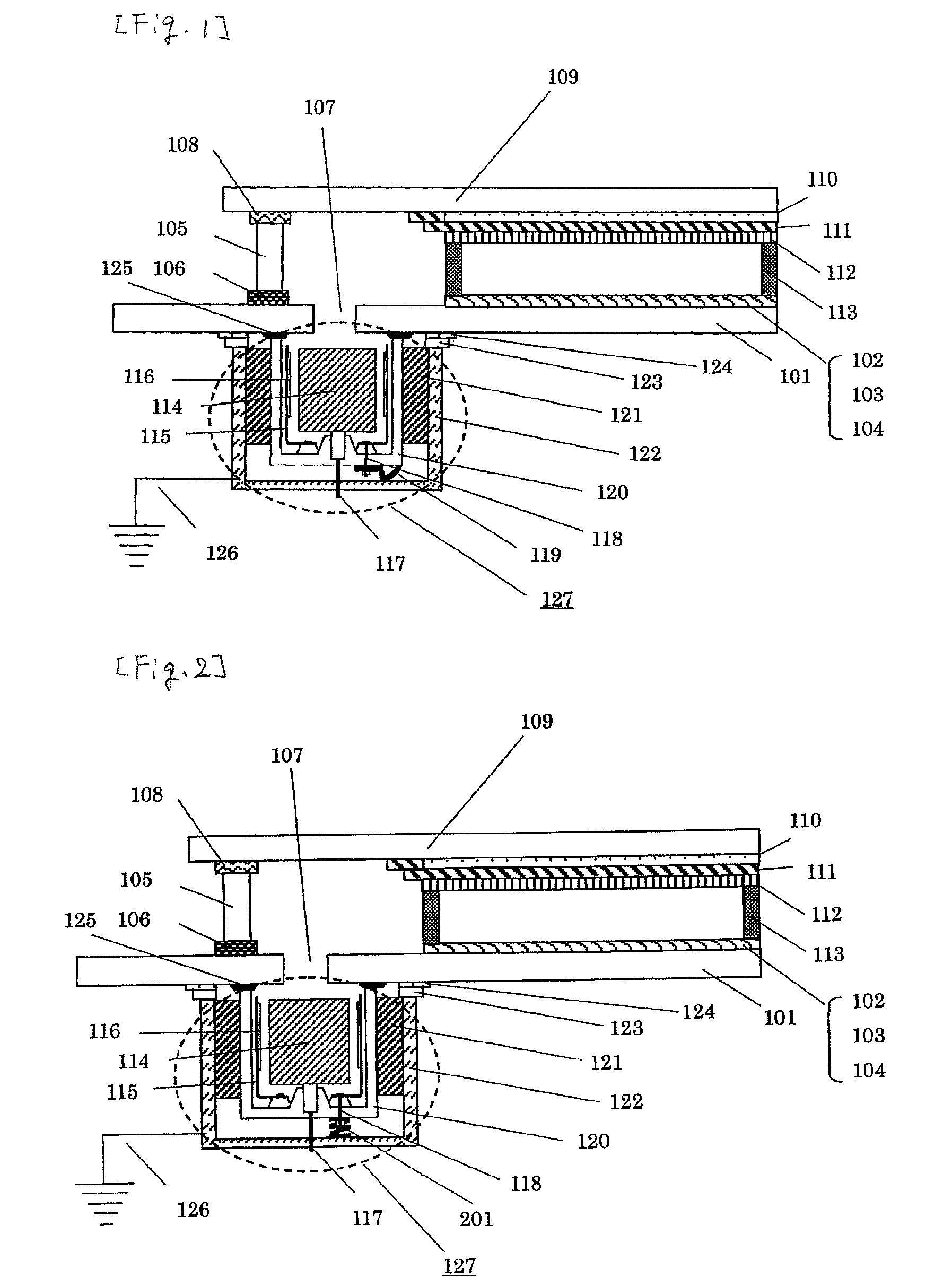 Image display device having an ion pump with reduced leakage