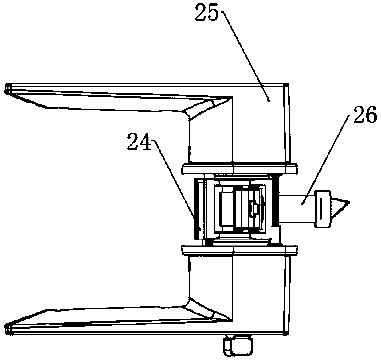 Rotary shaft pressed from integrated zinc alloy and door lock convenient to assemble