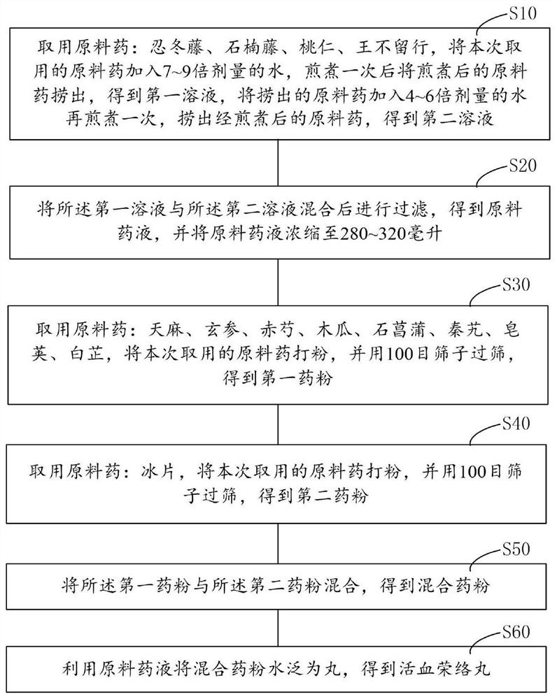 Traditional Chinese medicine composition for treating stroke, blood-activating collateral-dredging pill and preparation method