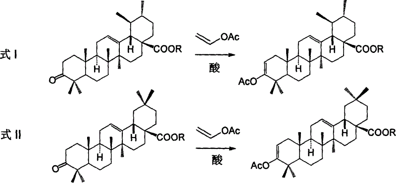 Process for preparing corosolic acid and crataegolic acid