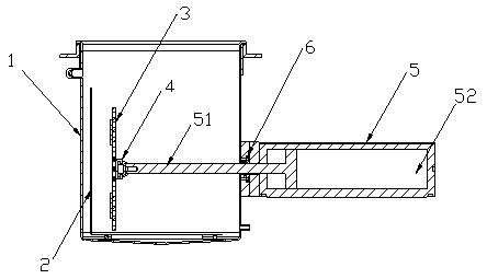 Traditional Chinese medicine decoction machine with lateral extruding device