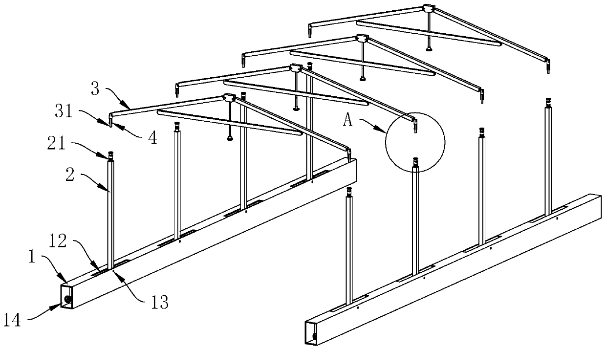 Steel structure house frame