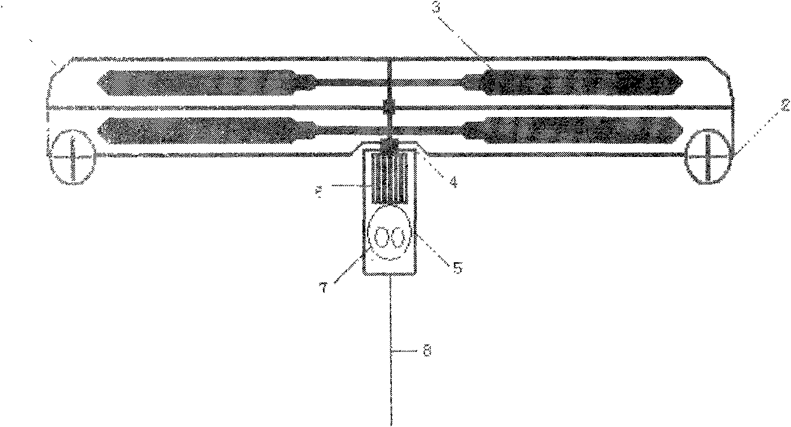 Omnidirectional traction type rotor reconnaissance aircraft and system thereof