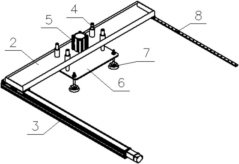 Equipment for transferring, overturning and leaning panel television set