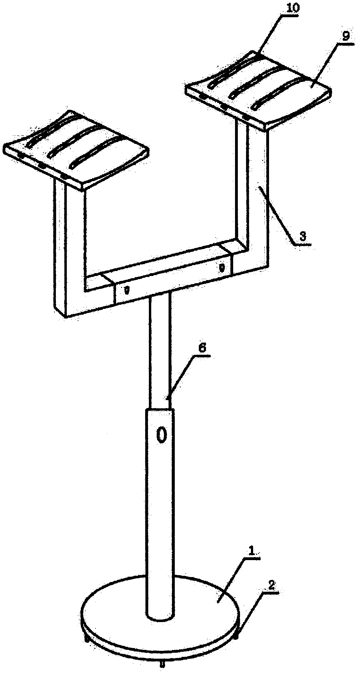 Auxiliary body position fixing device after burn plastic surgery