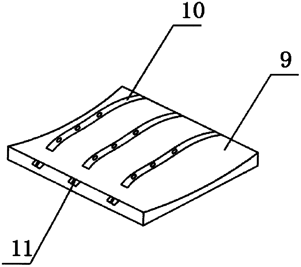 Auxiliary body position fixing device after burn plastic surgery