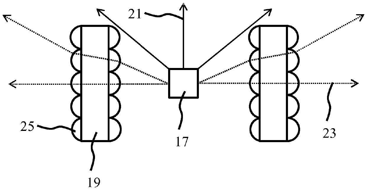 Luminaire with spatially separated solid state lighting elements