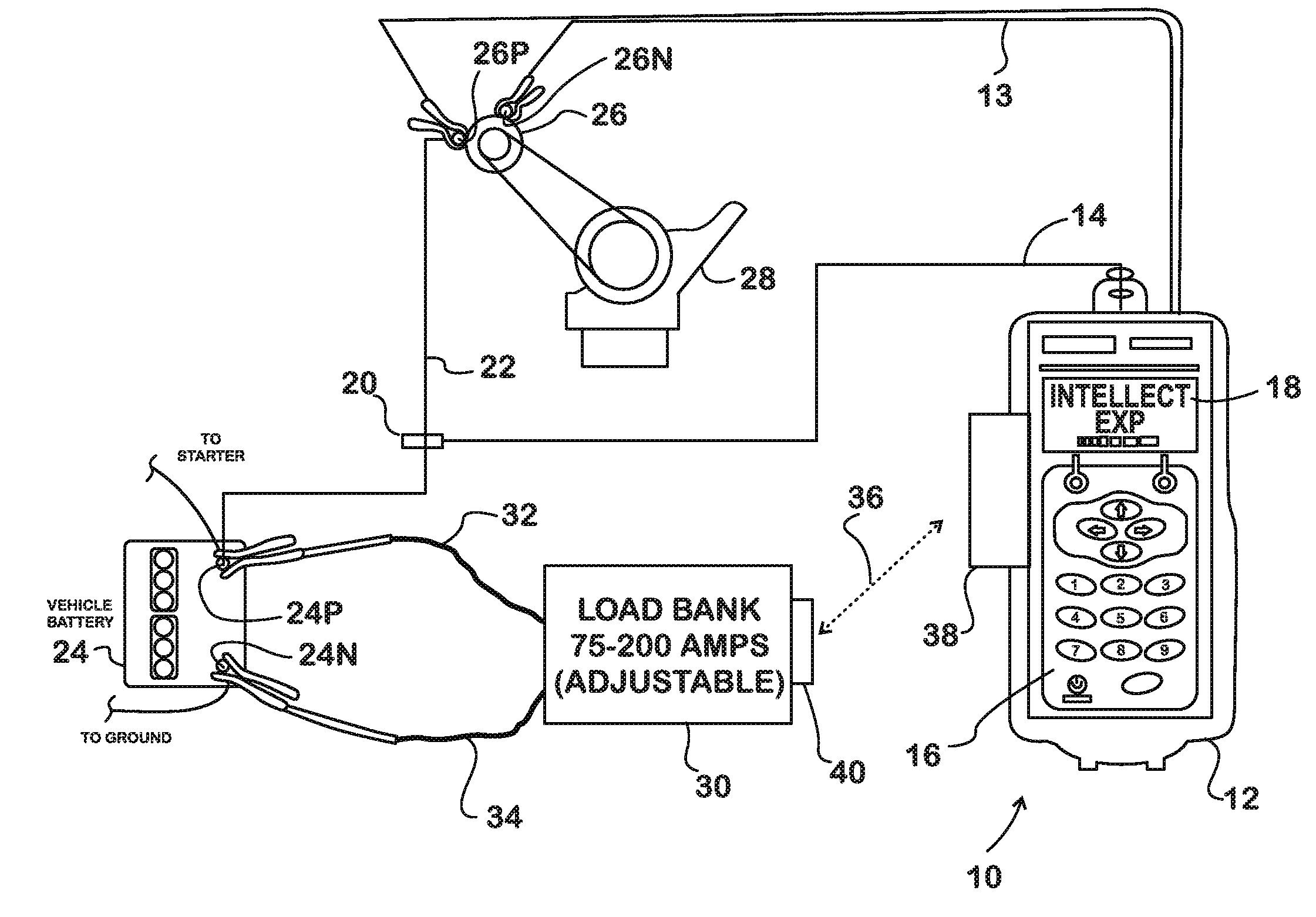 Electrical system testing using a wireless-controlled load bank