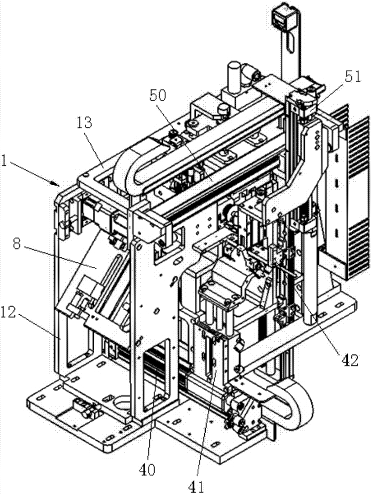 Battery nickel sheet bending fixture