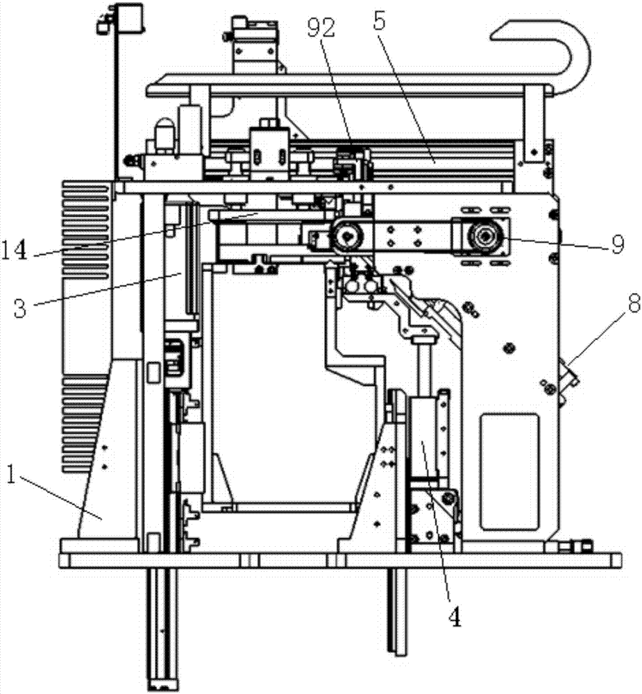 Battery nickel sheet bending fixture