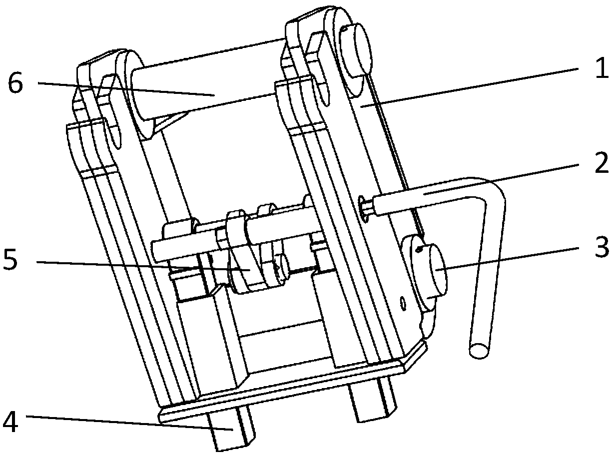 Manual quick changing device for working tools of roadway repairing machine and operation method thereof