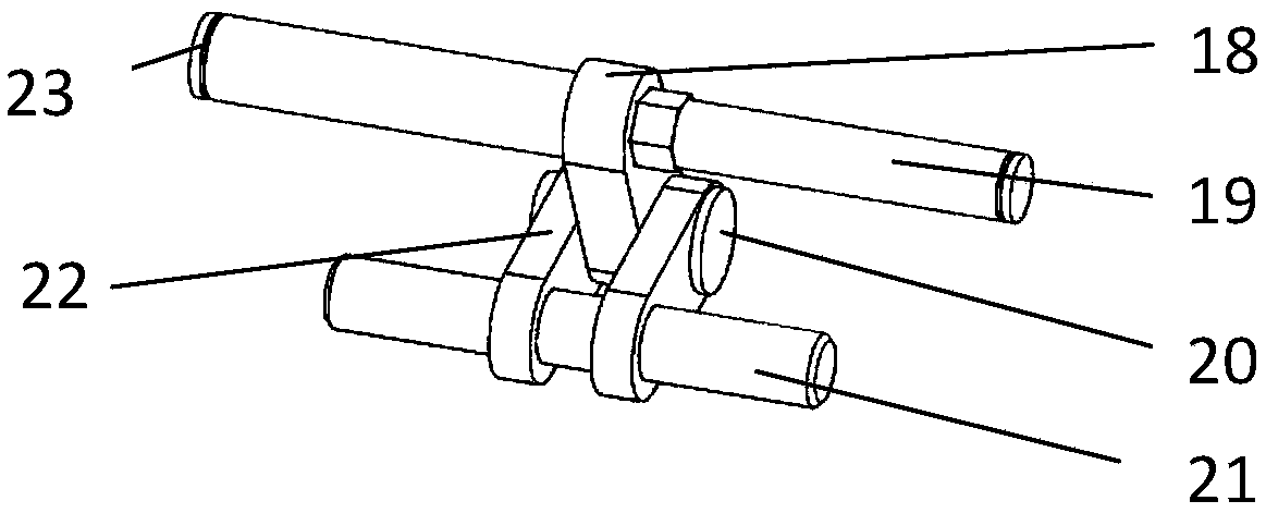 Manual quick changing device for working tools of roadway repairing machine and operation method thereof