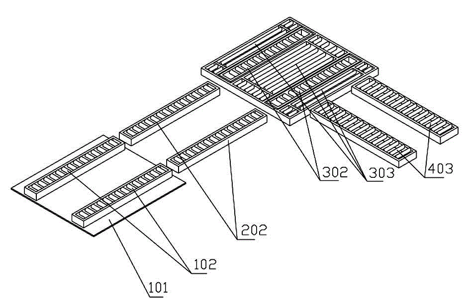Logistics system for collecting paper of large-format offset press