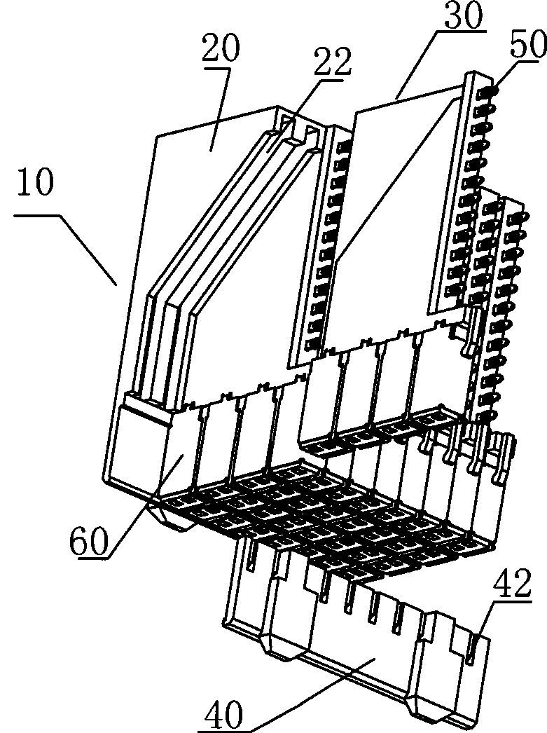 Backing plate connector having circuit board