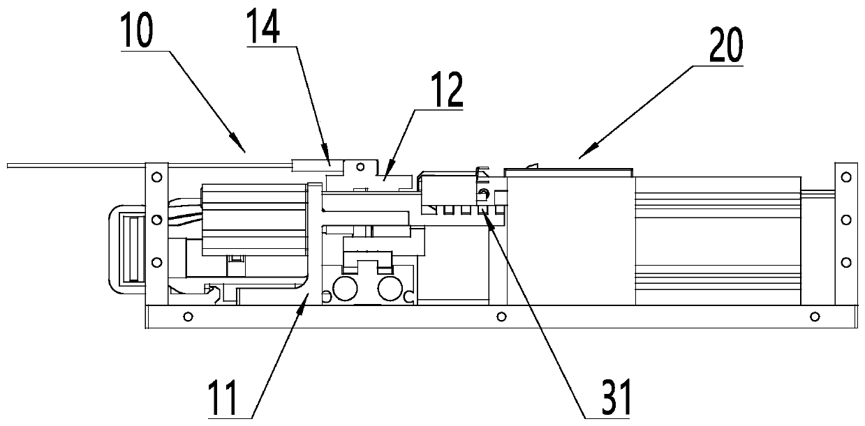 Automatic pin bending mechanism of electronic element