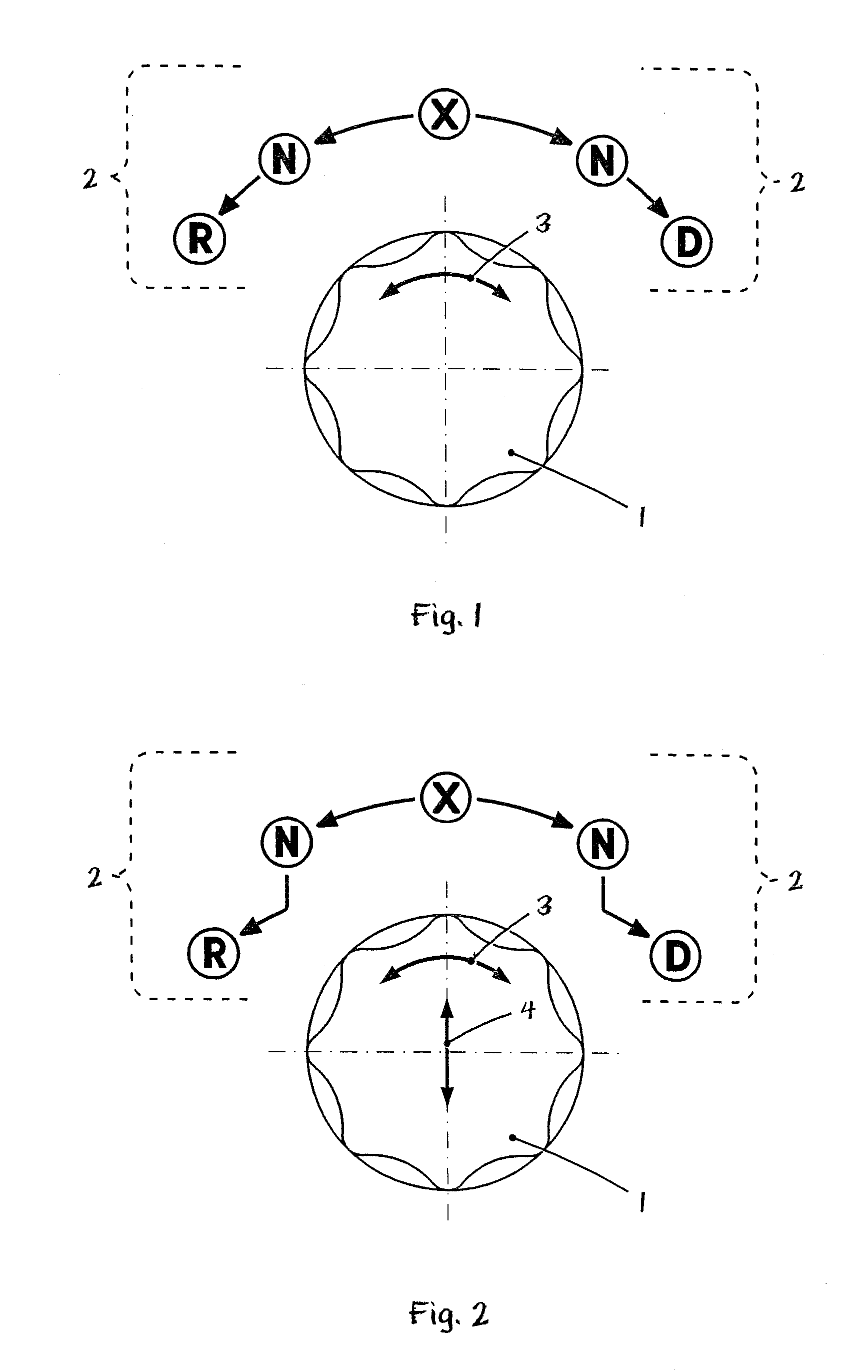 Actuating Device with Rotary Switch