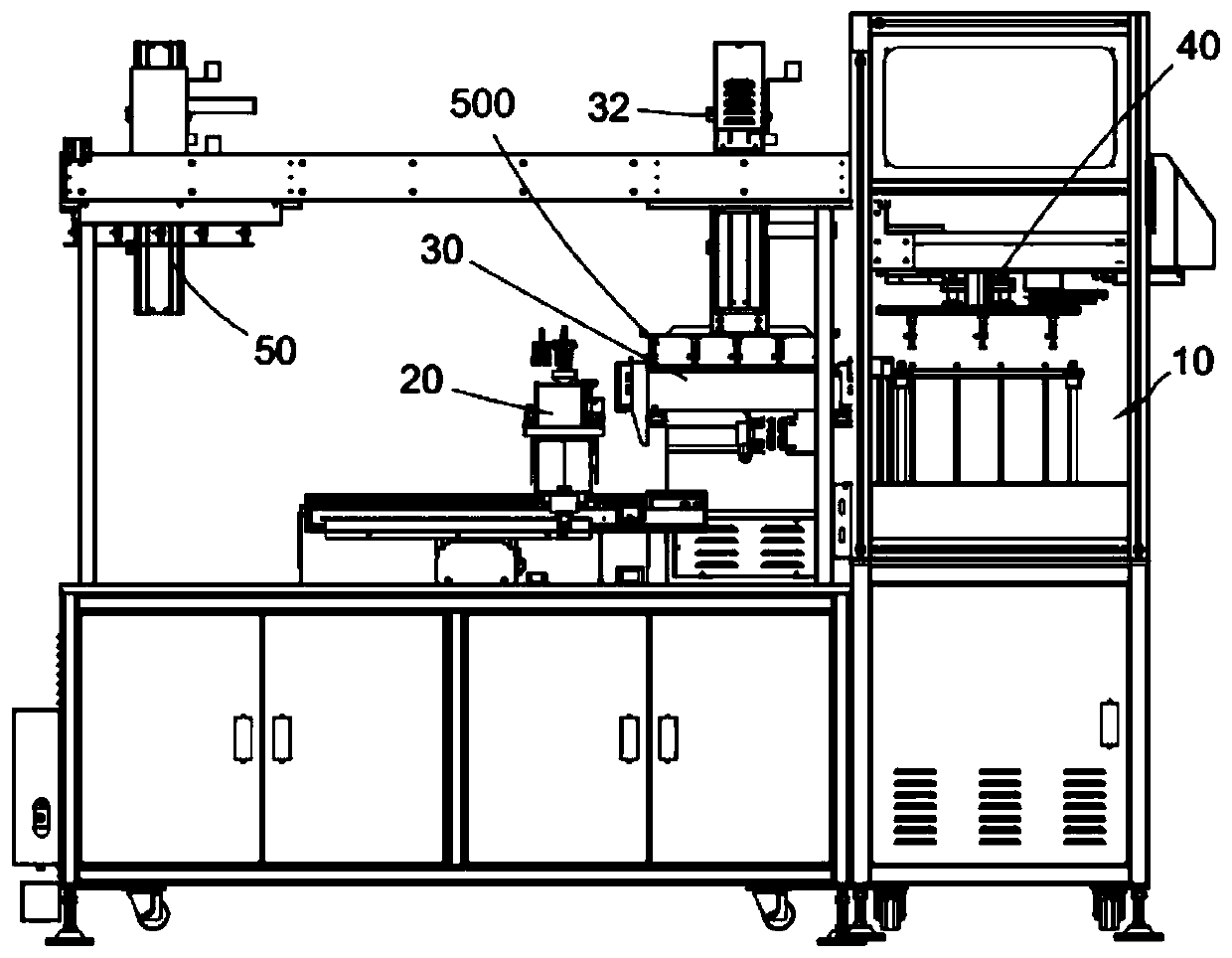 Multi-head double-arm edge oiling machine