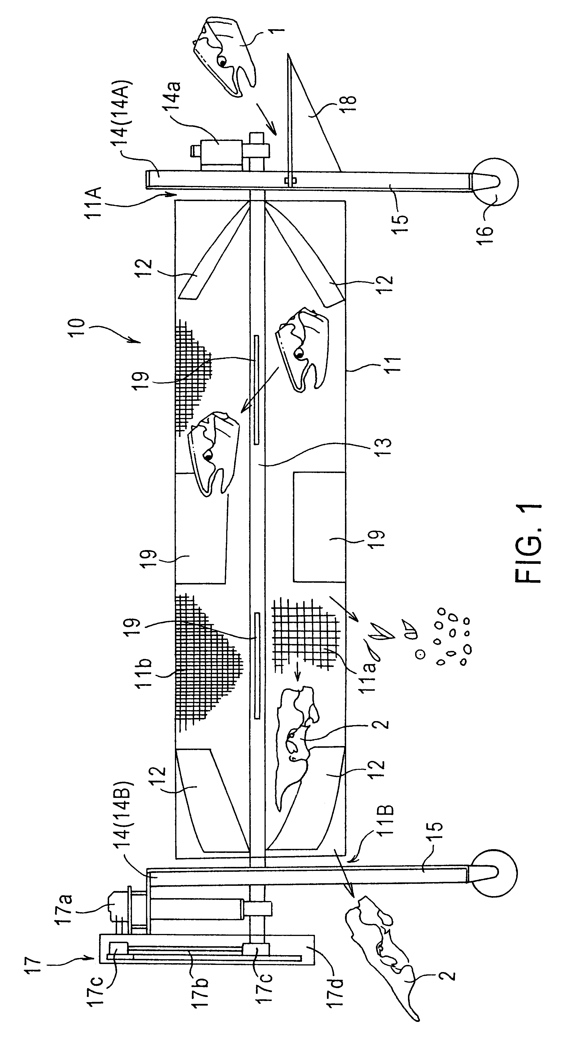 Method for processing fish heads and apparatus for separating processed fish heads