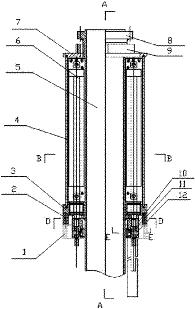 Loading/unloading arm and tank opening connecting device