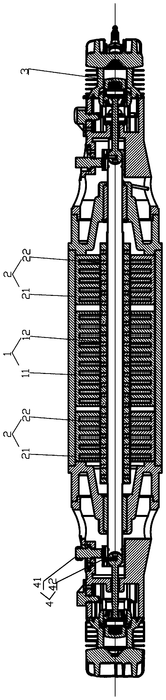 Stable working method of combined type free piston linear generator