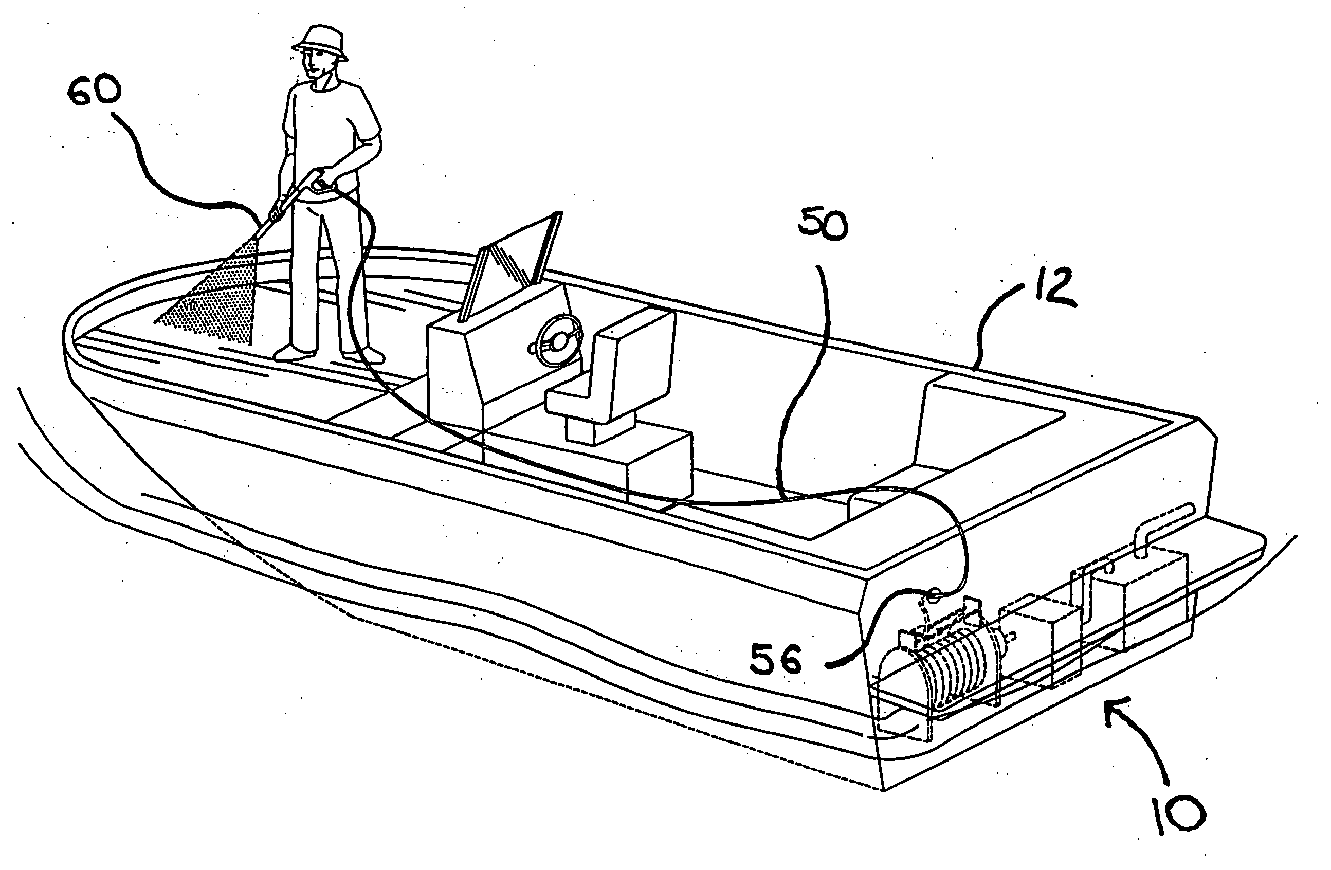 Boat/RV mounted pressure-wash system