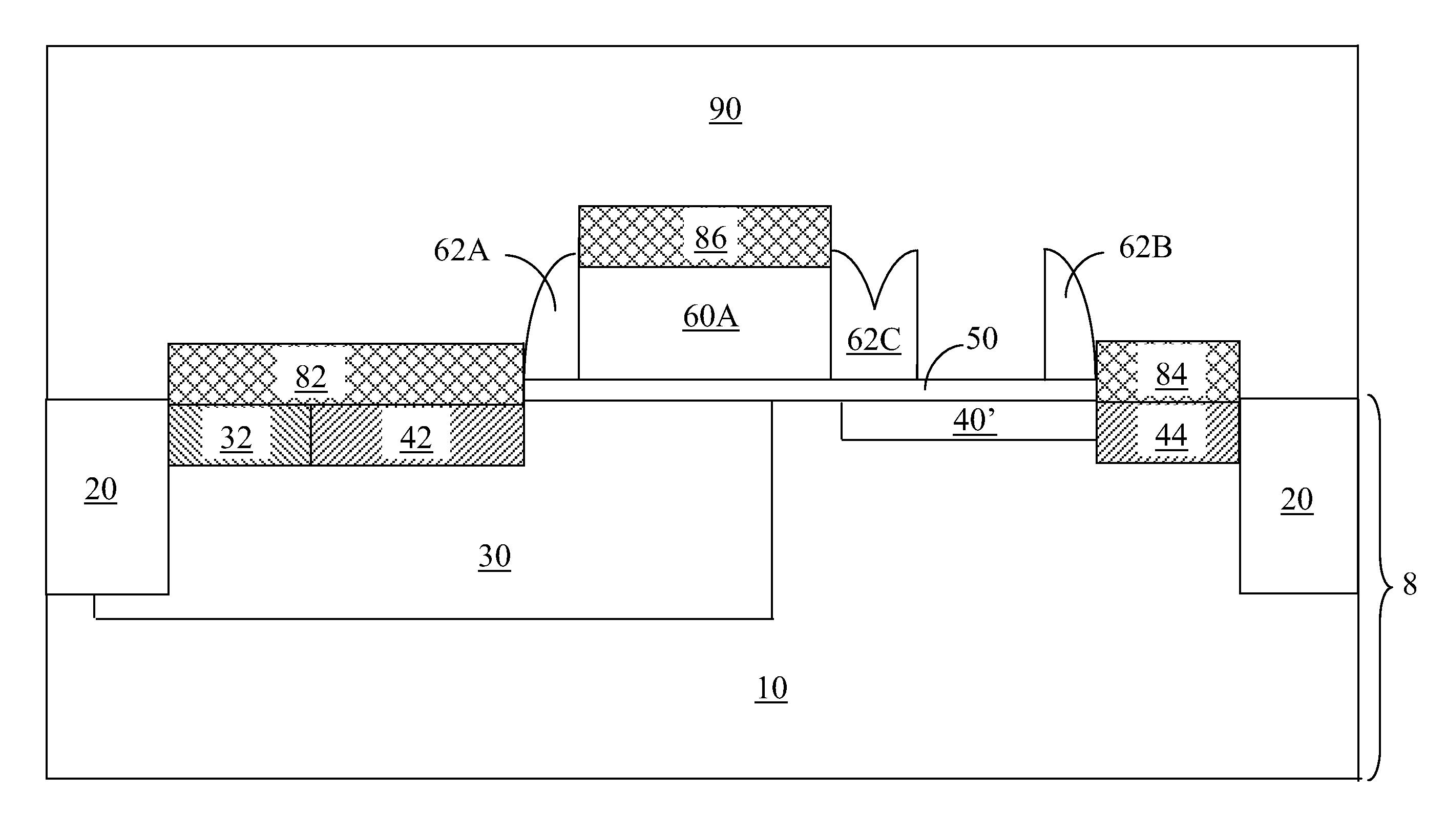 Lateral diffusion field effect transistor with drain region self-aligned to gate electrode