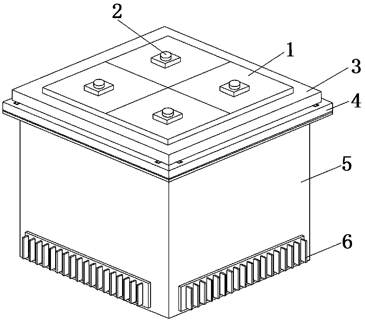 Battery module for displaying electric quantity