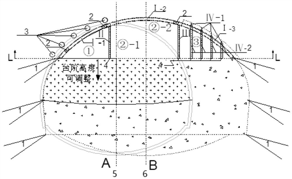 Construction method for transverse expanding excavation conversion when tunnel section suddenly changes to large-span section