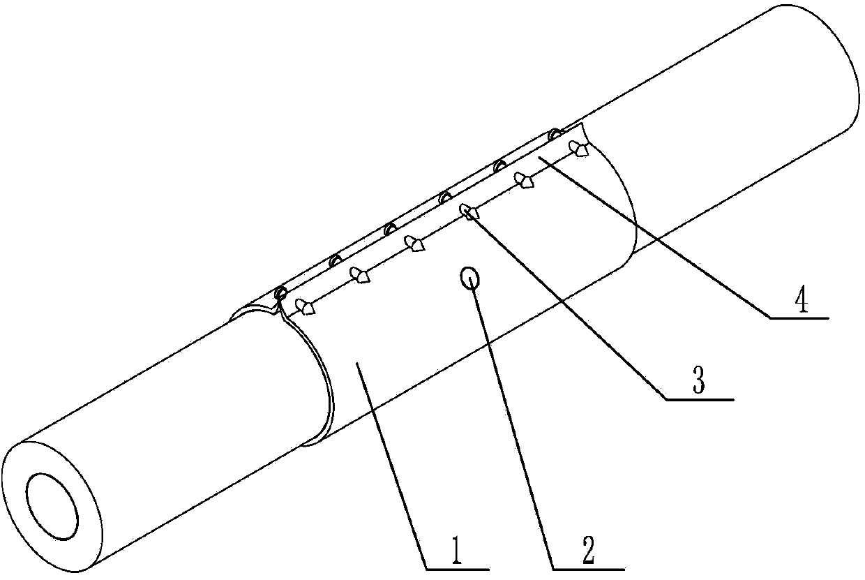 Aerial insulation wire electrification repairing method
