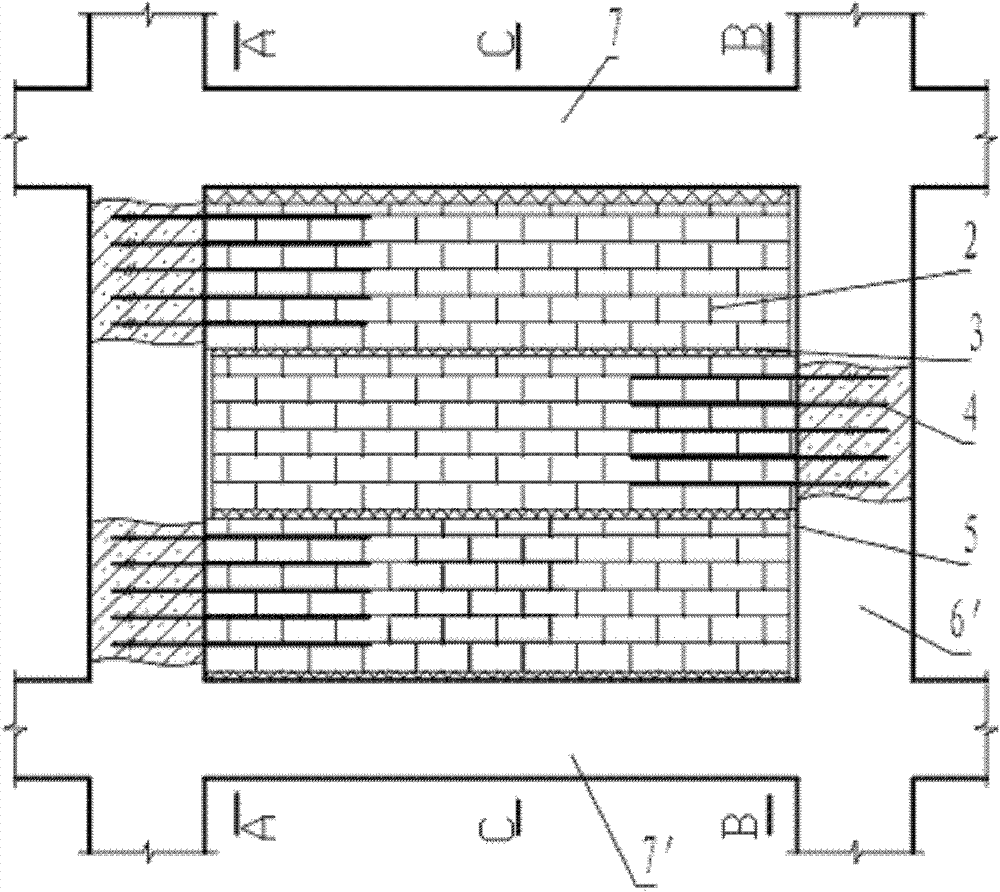 Damped anti-seismic filling wallboard for framework