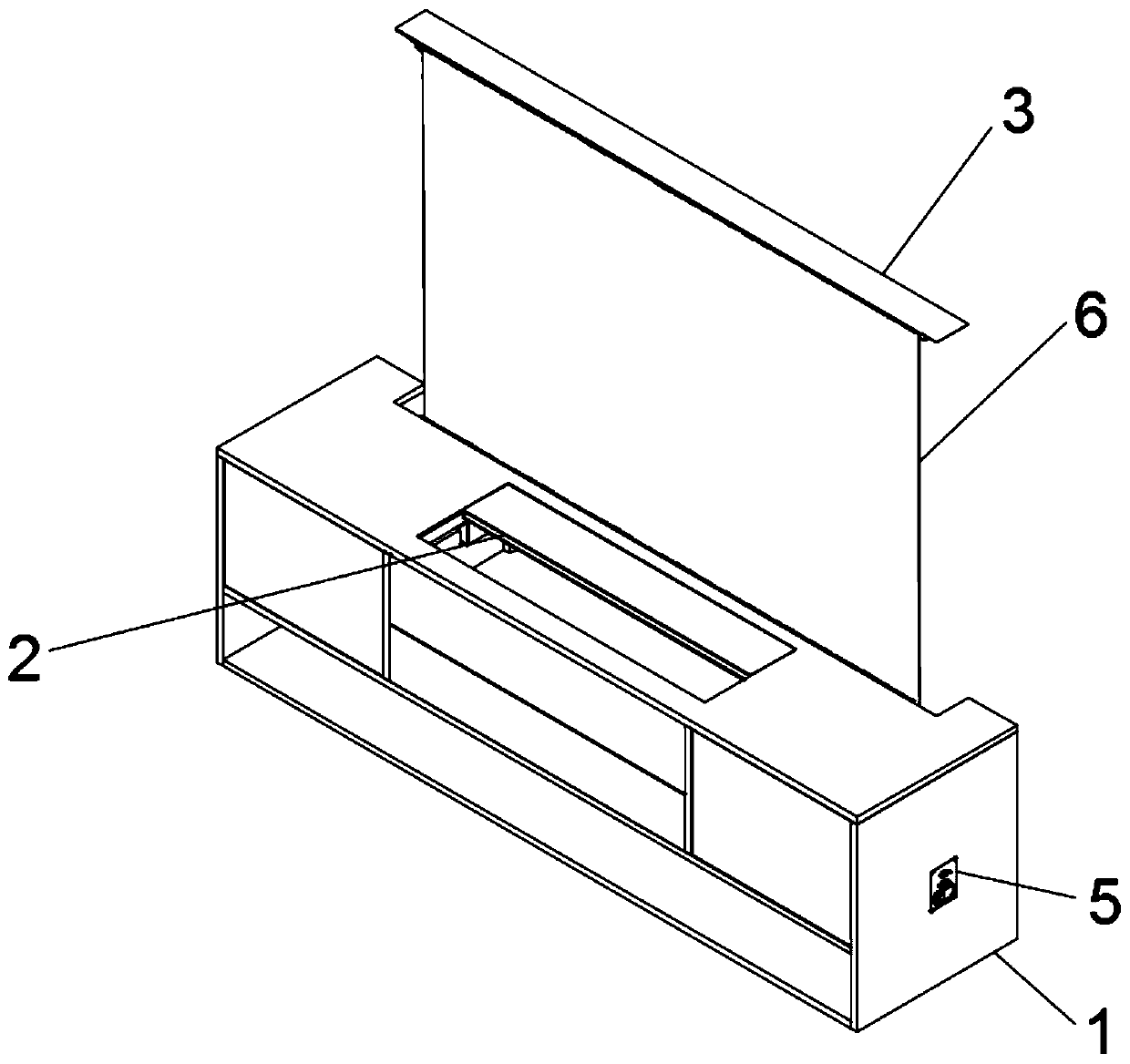 Control method of rollable hidden laser television all-in-one machine