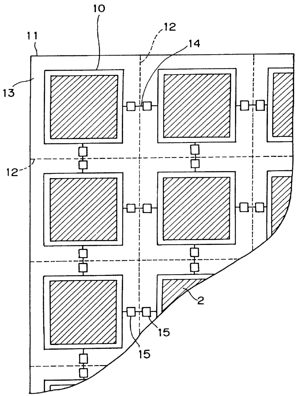 Semiconductor aggregate substrate and semiconductor device with fuse structure to prevent breakdown