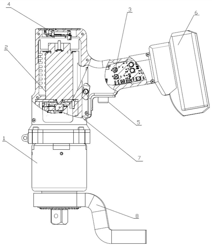 Electric tightening wrench with wireless transmission function and using method thereof