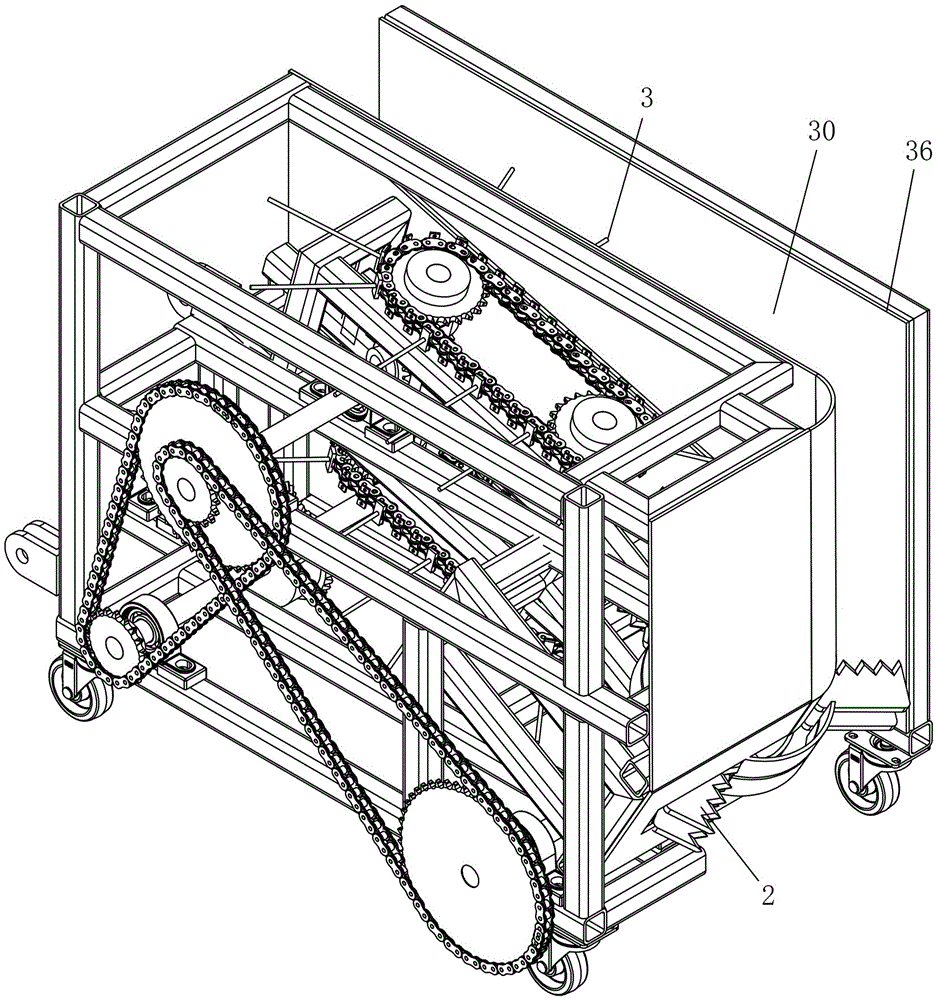 Cotton stalk pulling machine