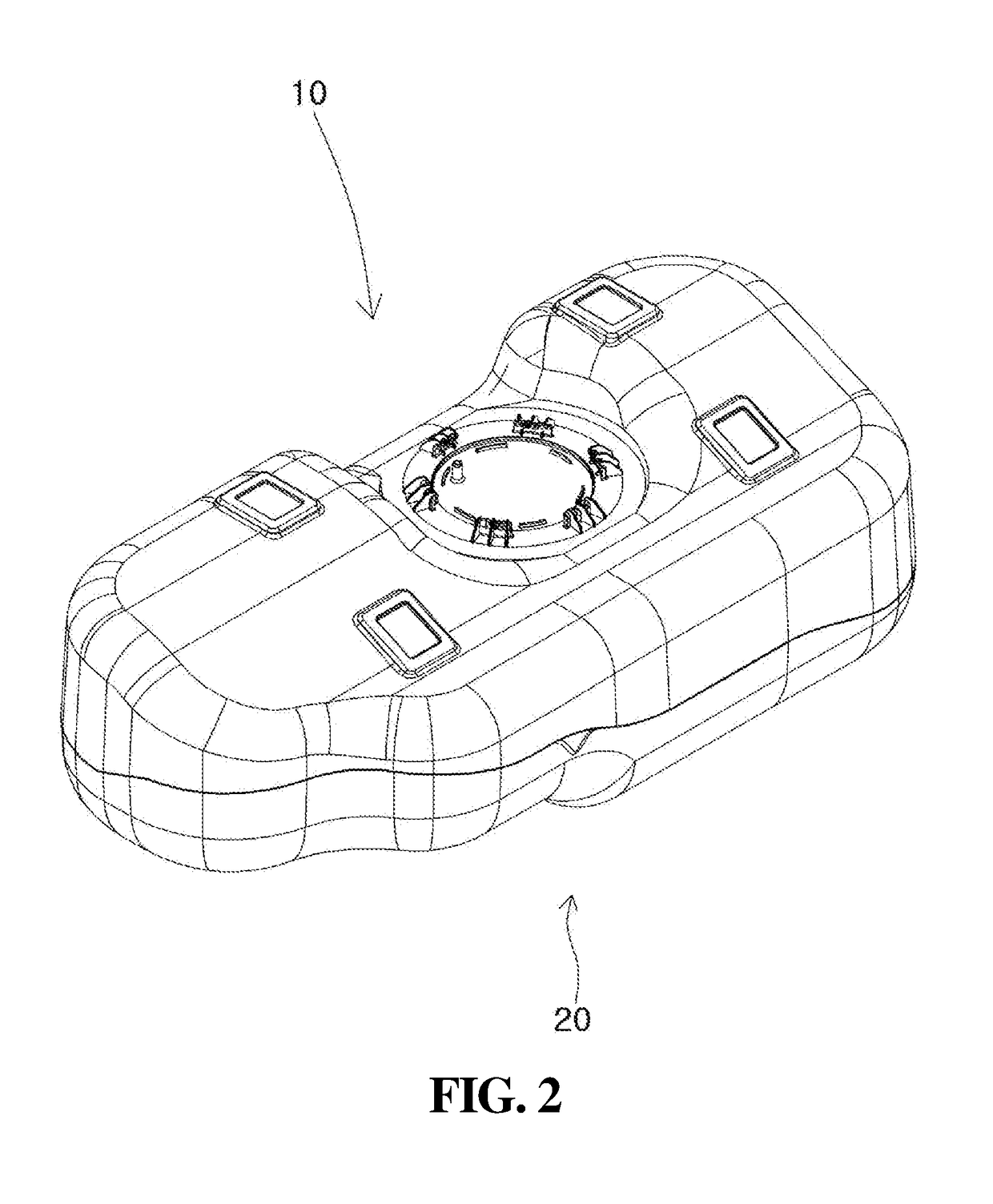 Fuel tank made of polyketone and method of manufacturing the same