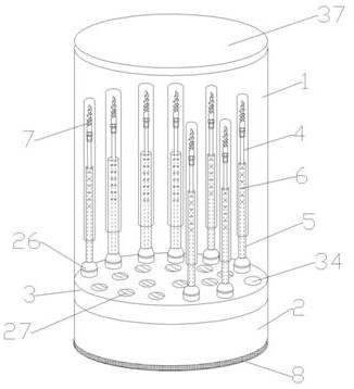 Automatic acid cleaning device and method for glassware