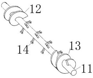 Material stirrer and large-volume hopper